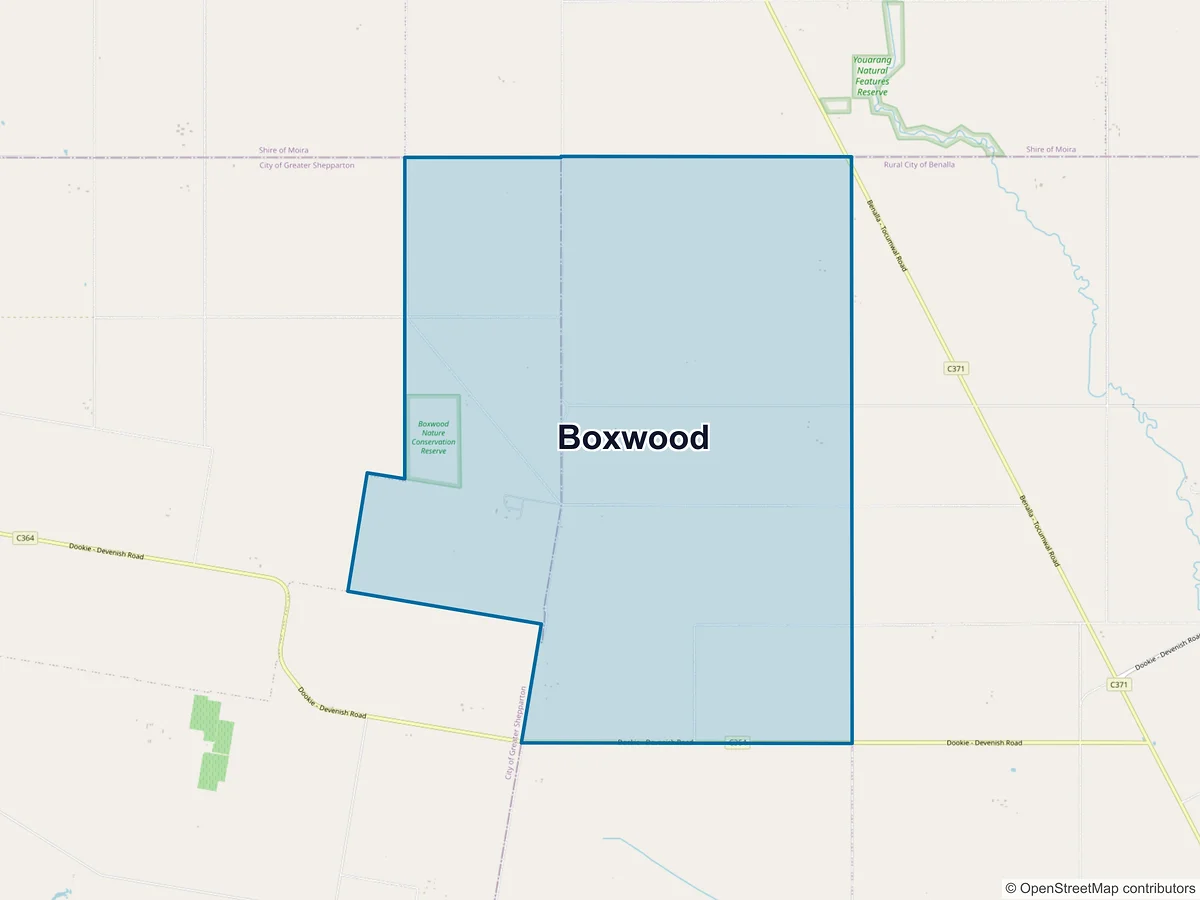Map of Boxwood, VIC, Australia