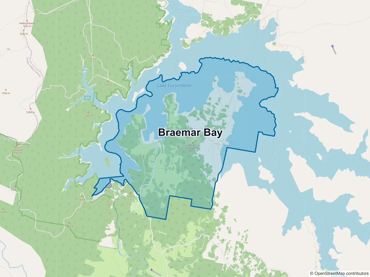 Map of Braemar Bay, NSW, Australia