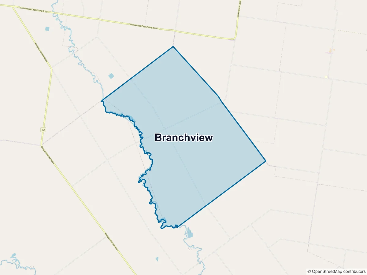 Map of Branchview, QLD, Australia