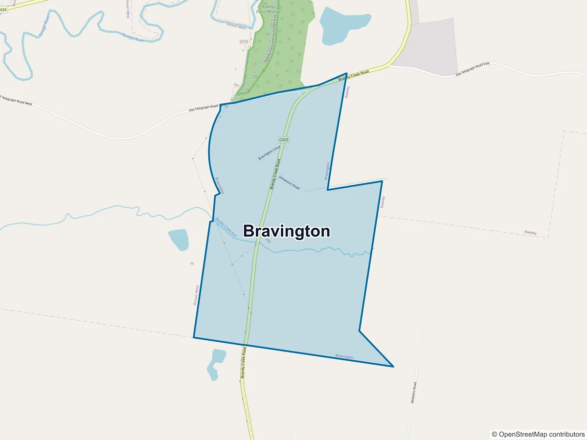 Map of Bravington, VIC, Australia