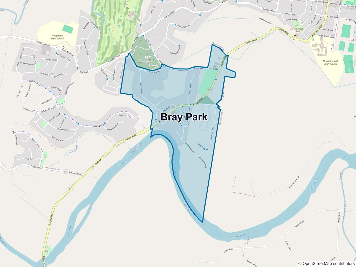 Map of Bray Park, NSW, Australia