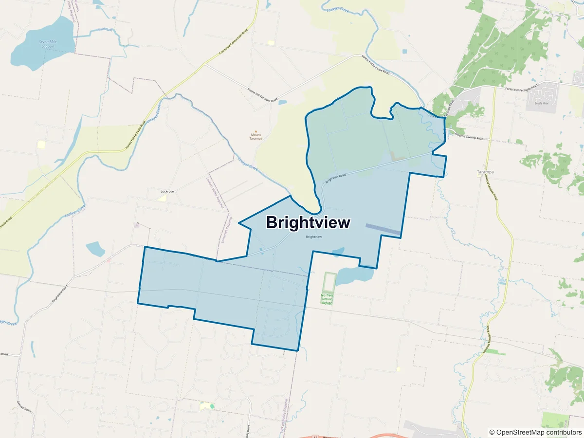 Map of Brightview, QLD, Australia