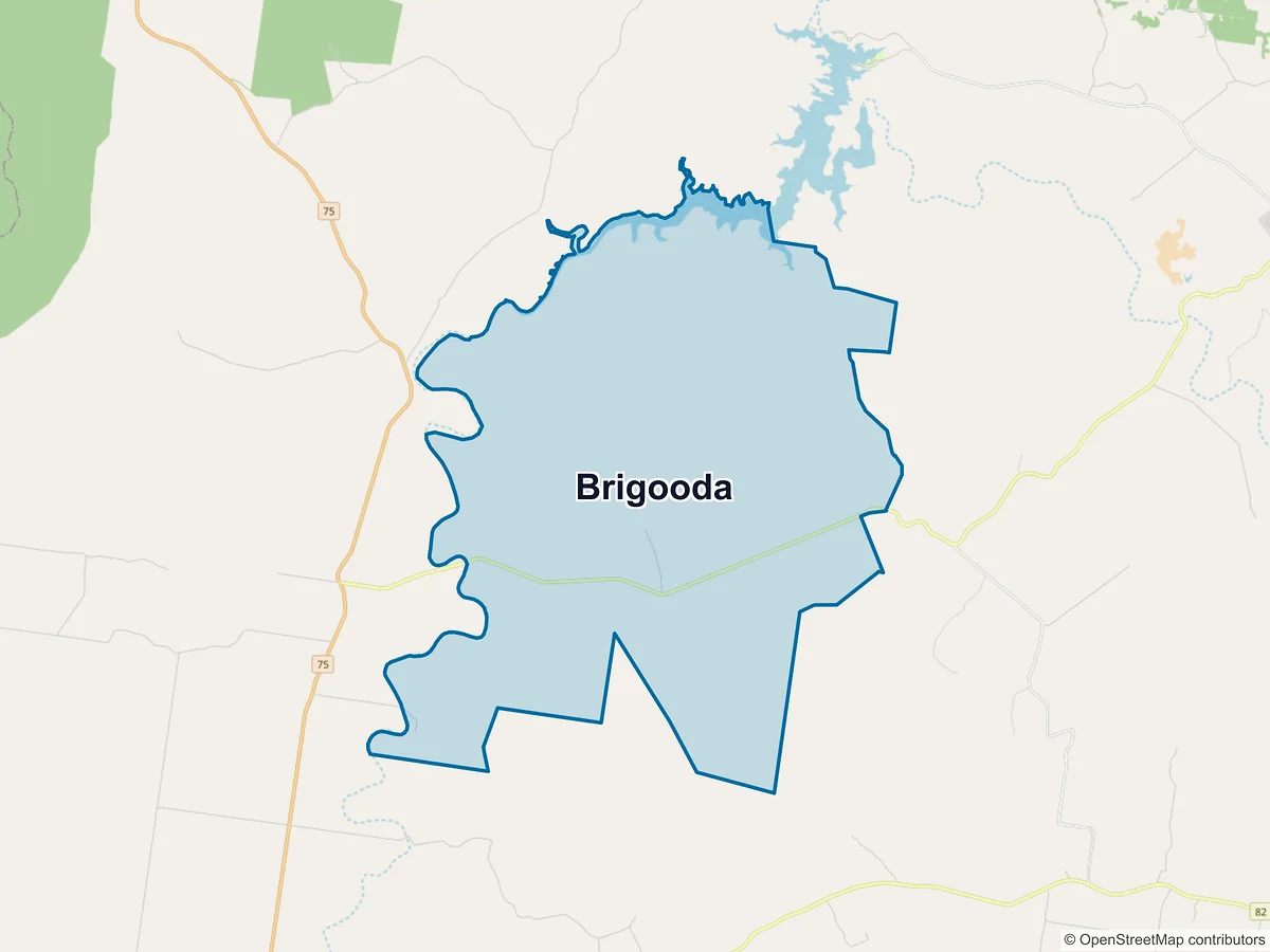 Map of Brigooda, QLD, Australia