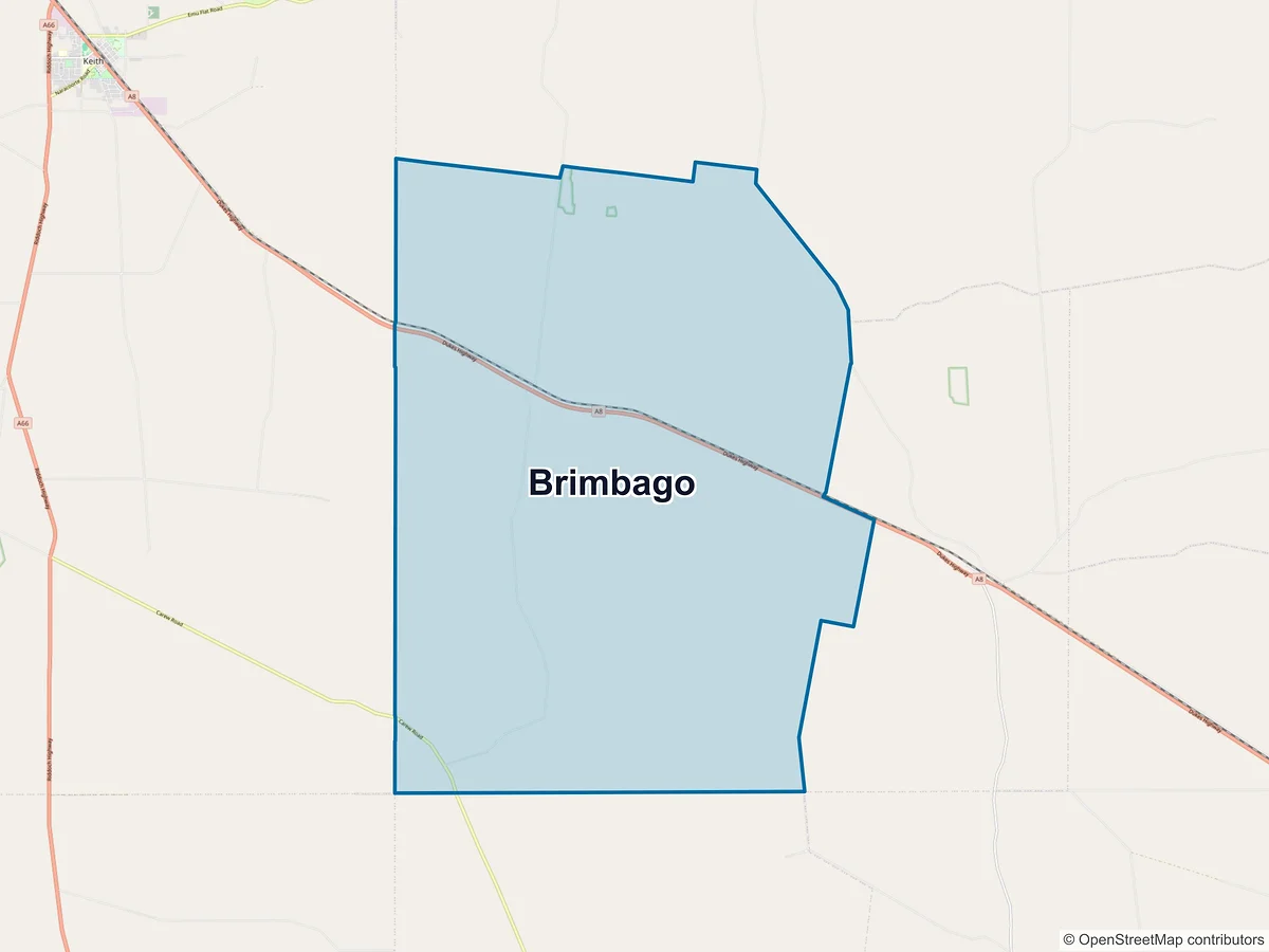 Map of Brimbago, SA, Australia