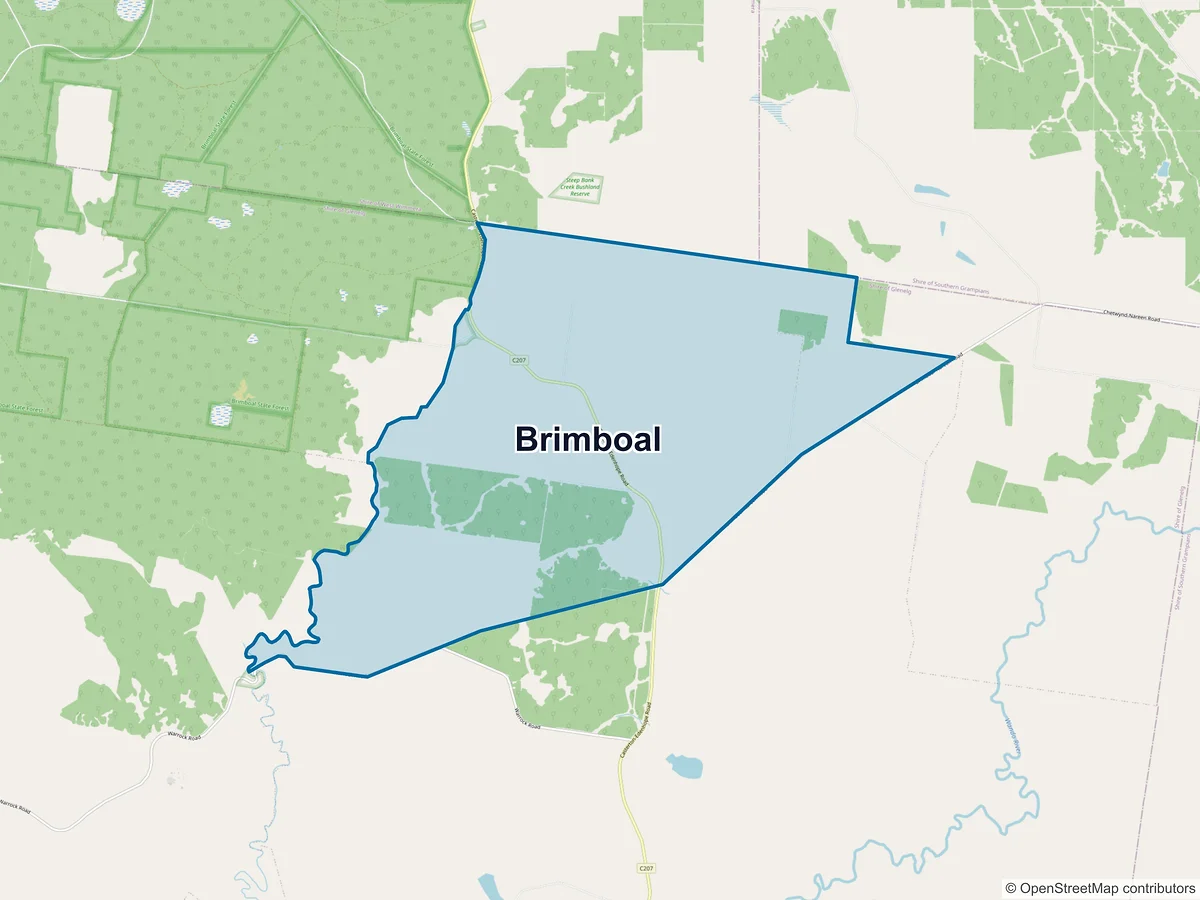 Map of Brimboal, VIC, Australia