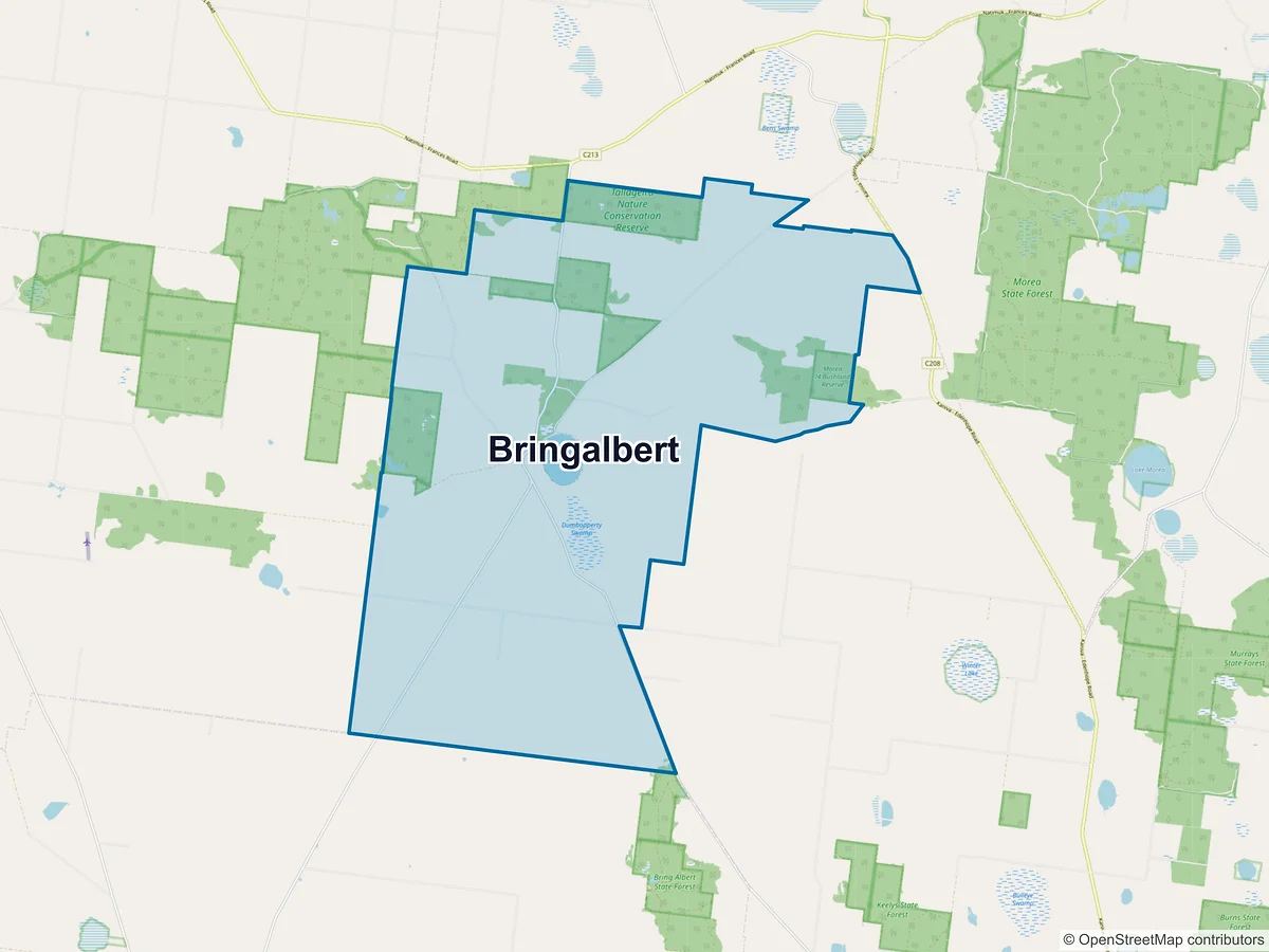 Map of Bringalbert, VIC, Australia