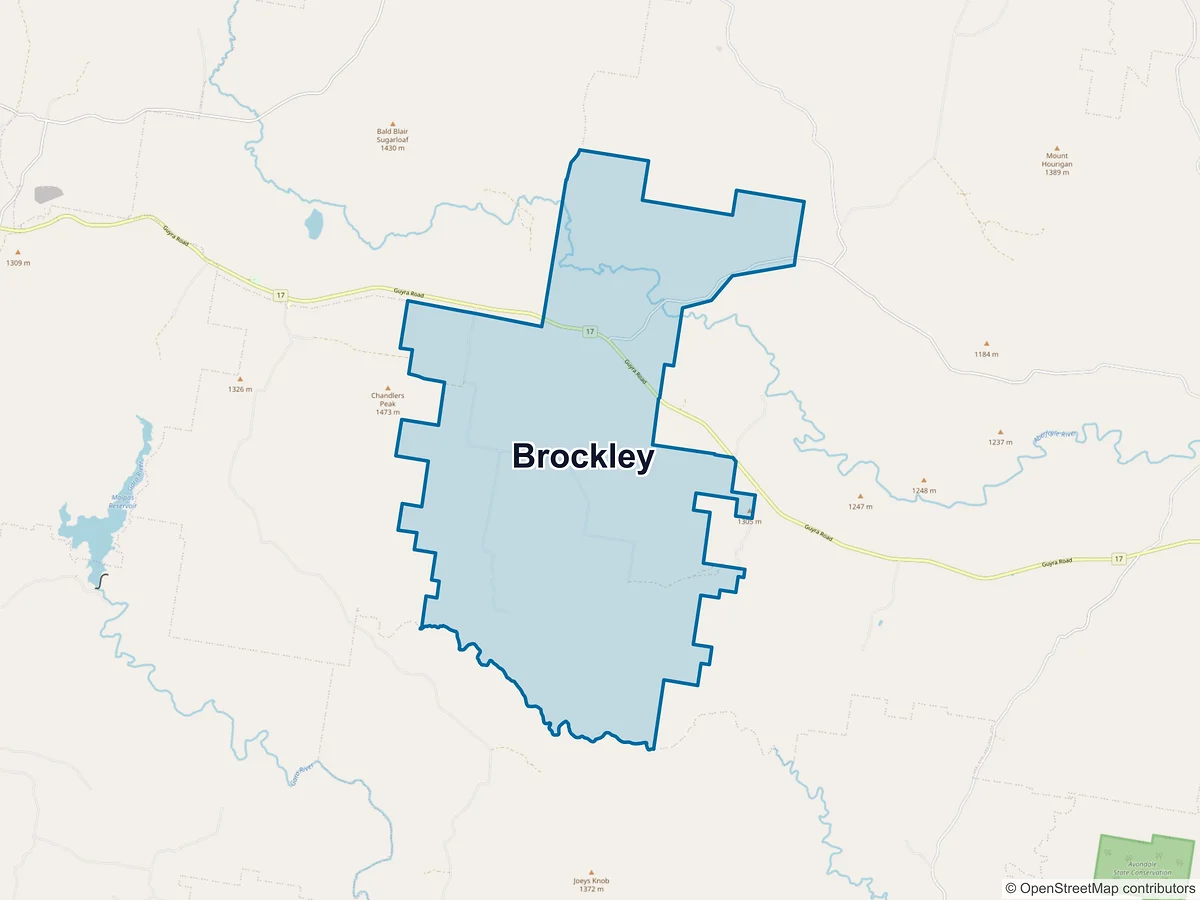 Map of Brockley, NSW, Australia