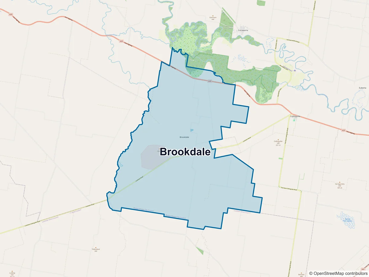 Map of Brookdale, NSW, Australia