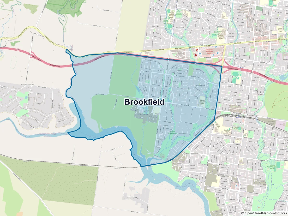 Map of Brookfield, VIC, Australia