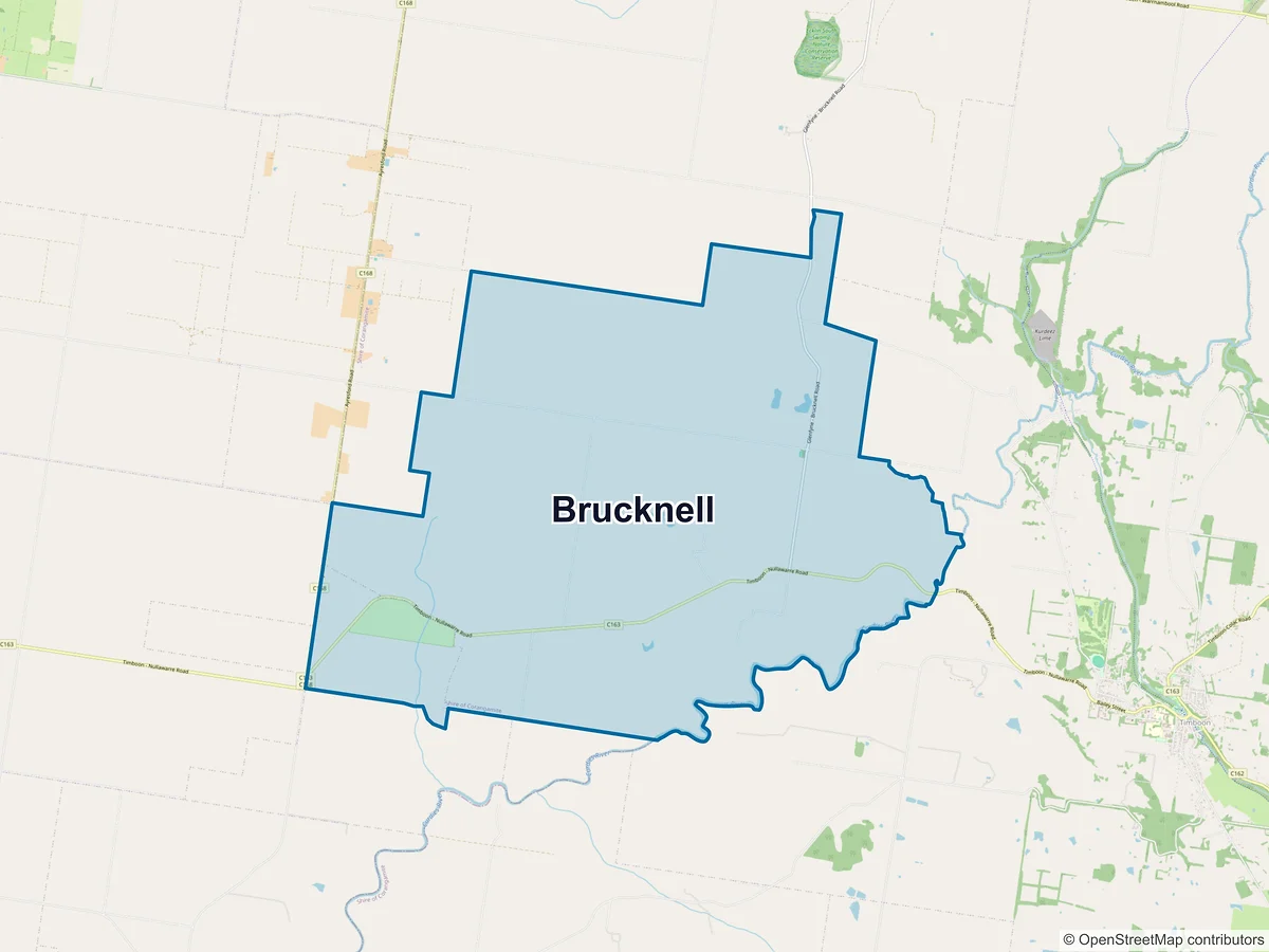 Map of Brucknell, VIC, Australia