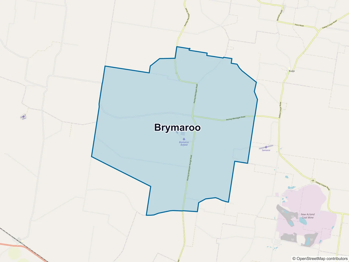 Map of Brymaroo, QLD, Australia