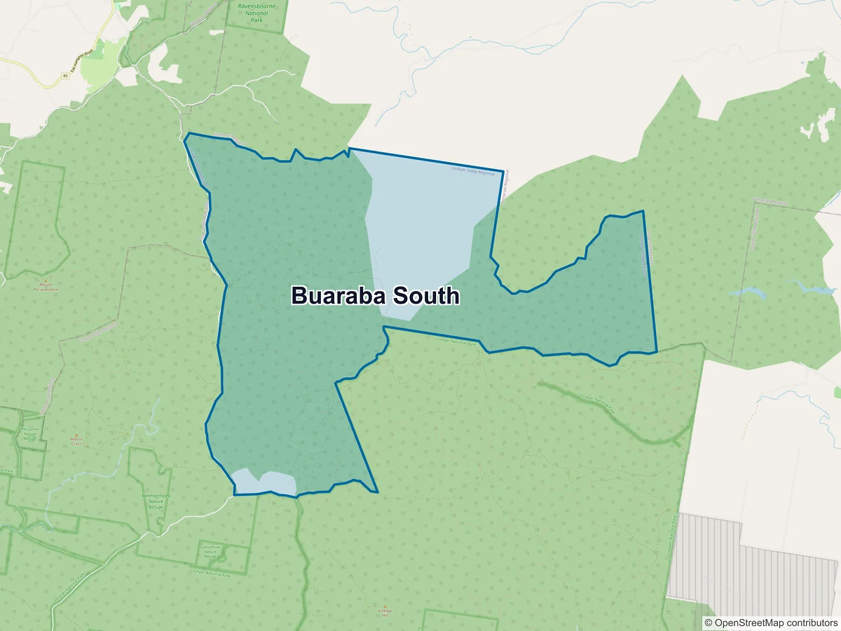 Map of Buaraba South, QLD, Australia