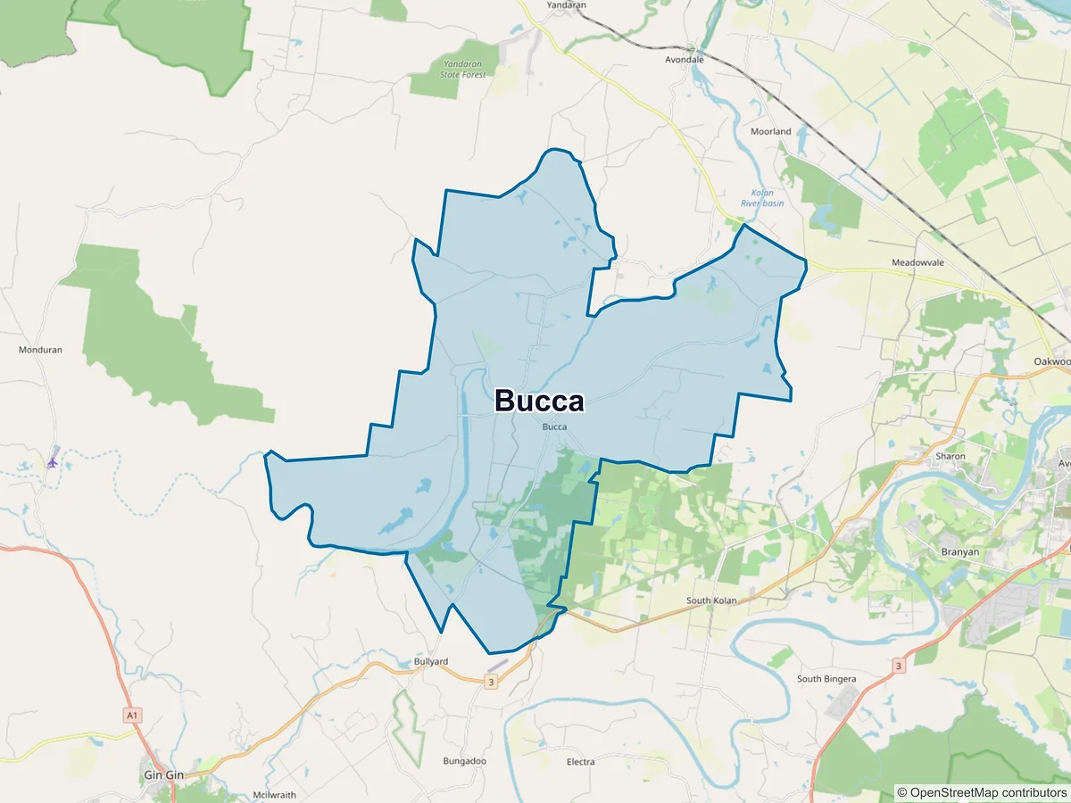 Map of Bucca, QLD, Australia