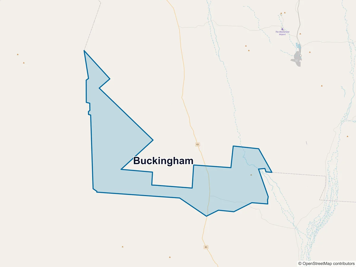 Map of Buckingham, QLD, Australia