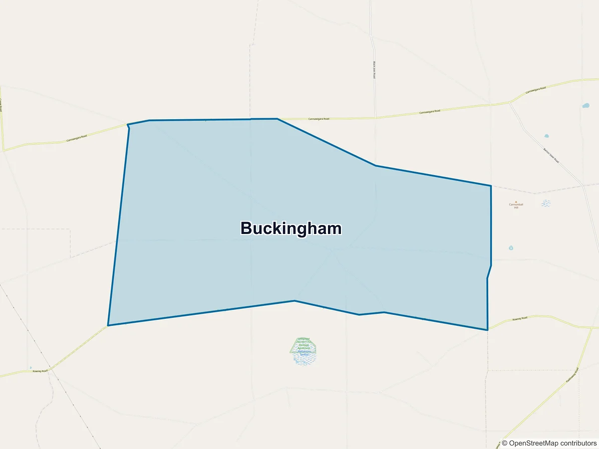 Map of Buckingham, SA, Australia