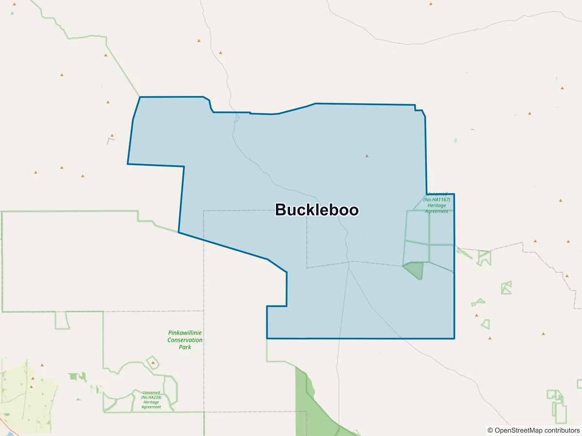 Map of Buckleboo, SA, Australia
