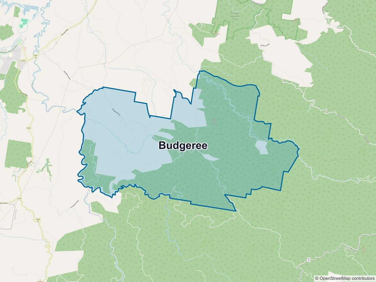 Map of Budgeree, VIC, Australia