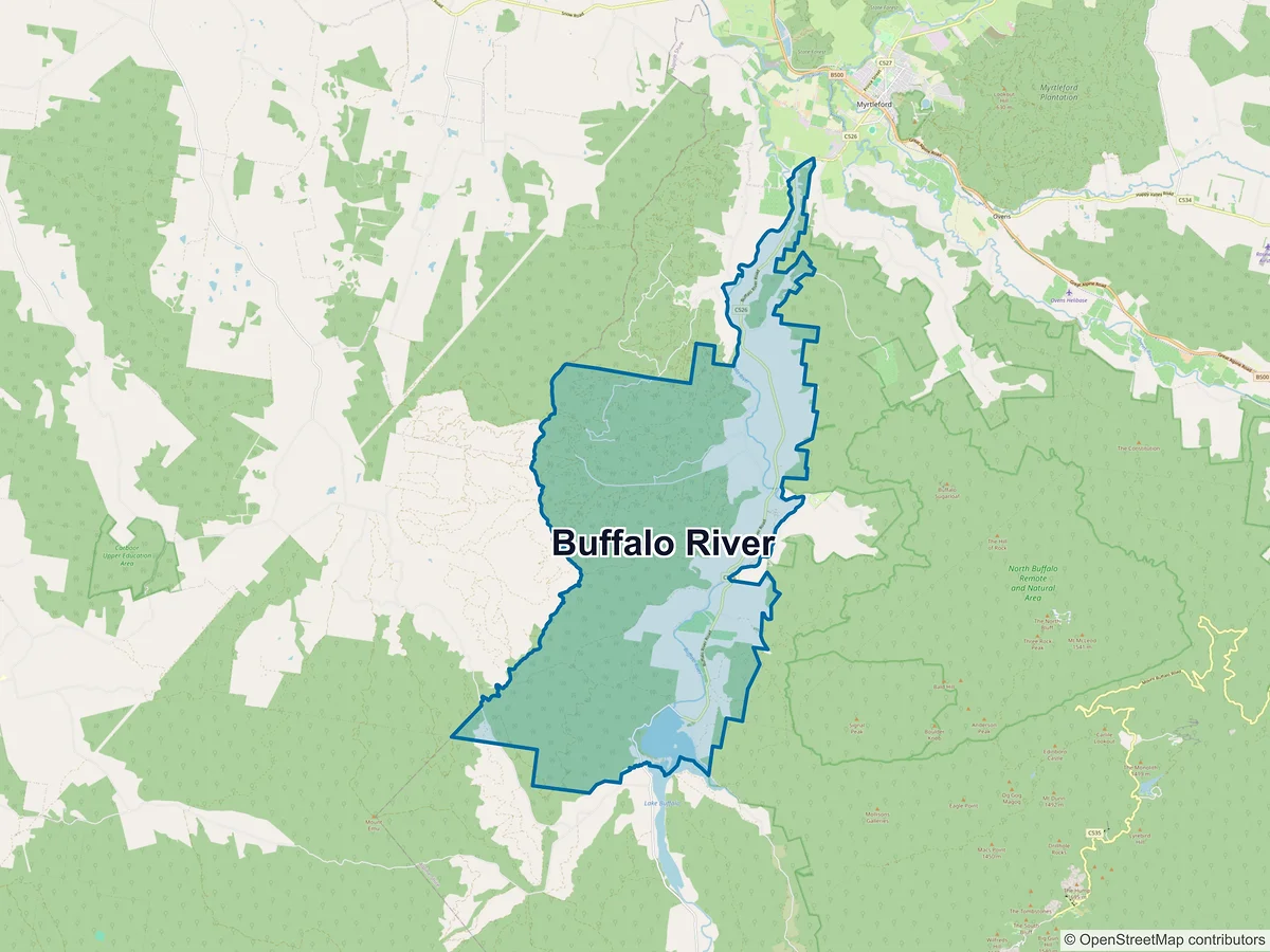 Map of Buffalo River, VIC, Australia