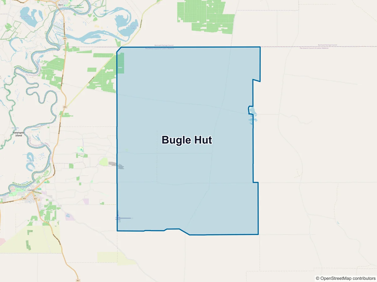 Map of Bugle Hut, SA, Australia