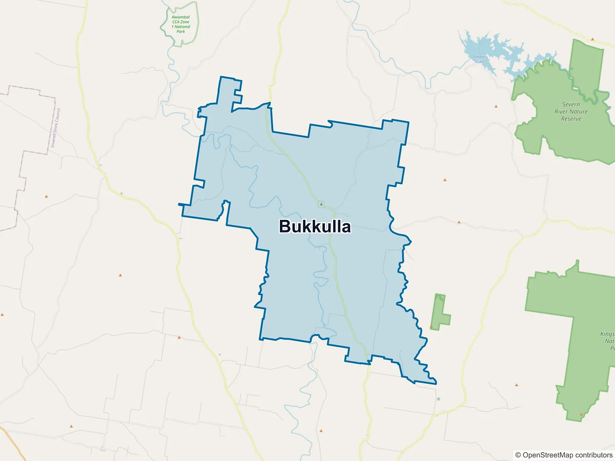 Map of Bukkulla, NSW, Australia