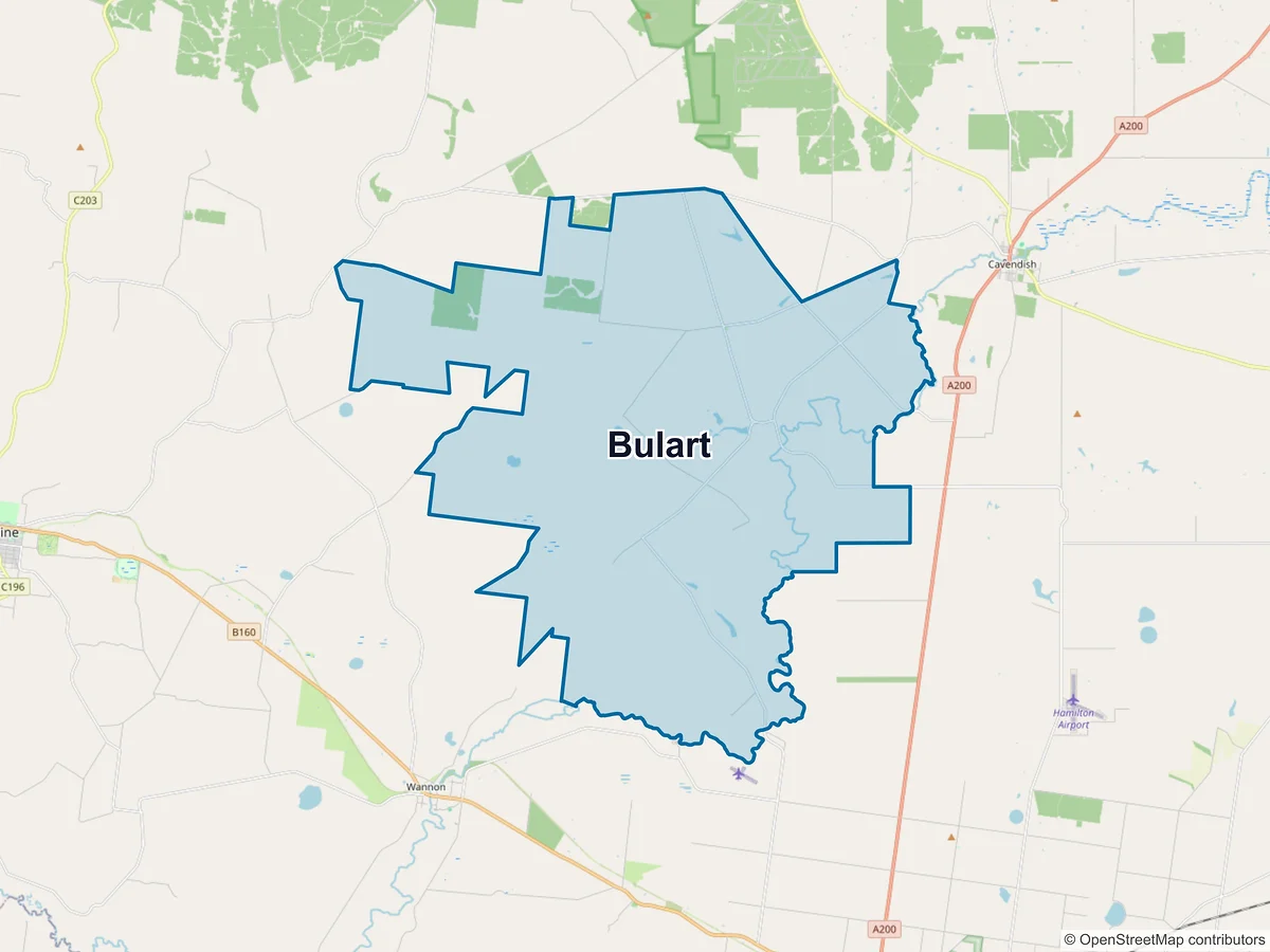 Map of Bulart, VIC, Australia
