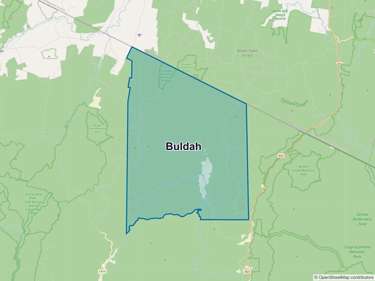 Map of Buldah, VIC, Australia