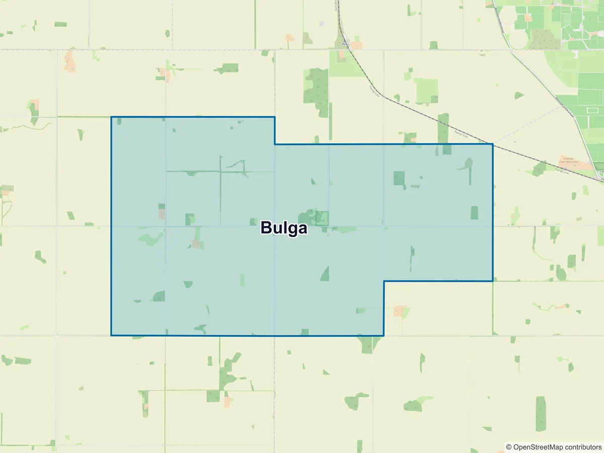 Map of Bulga, VIC, Australia