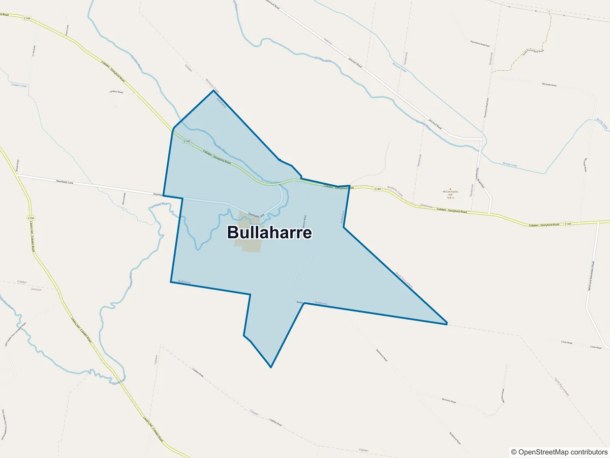 Map of Bullaharre, VIC, Australia