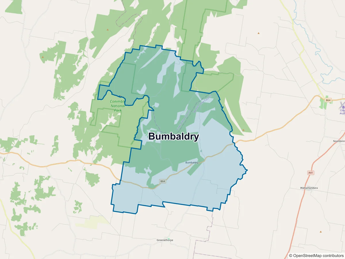 Map of Bumbaldry, NSW, Australia