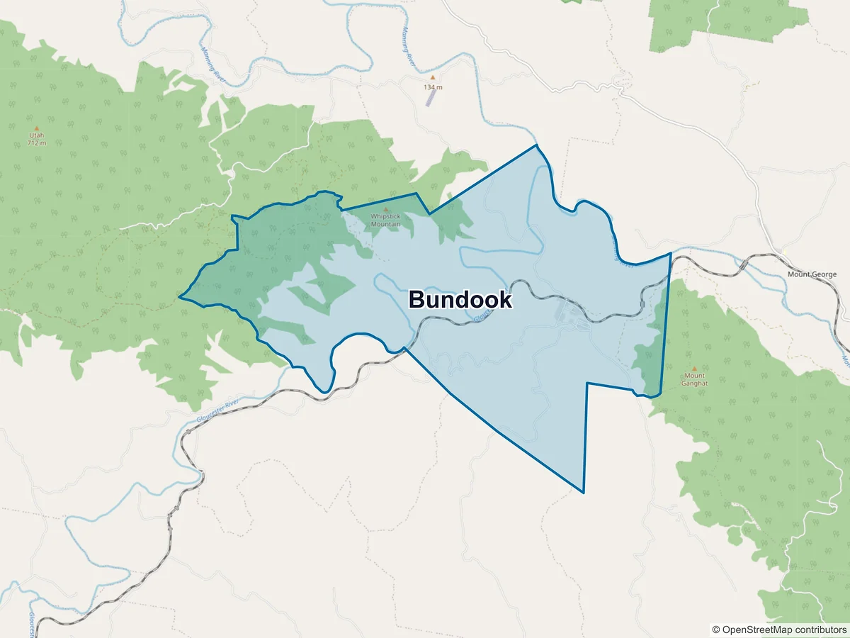 Map of Bundook, NSW, Australia