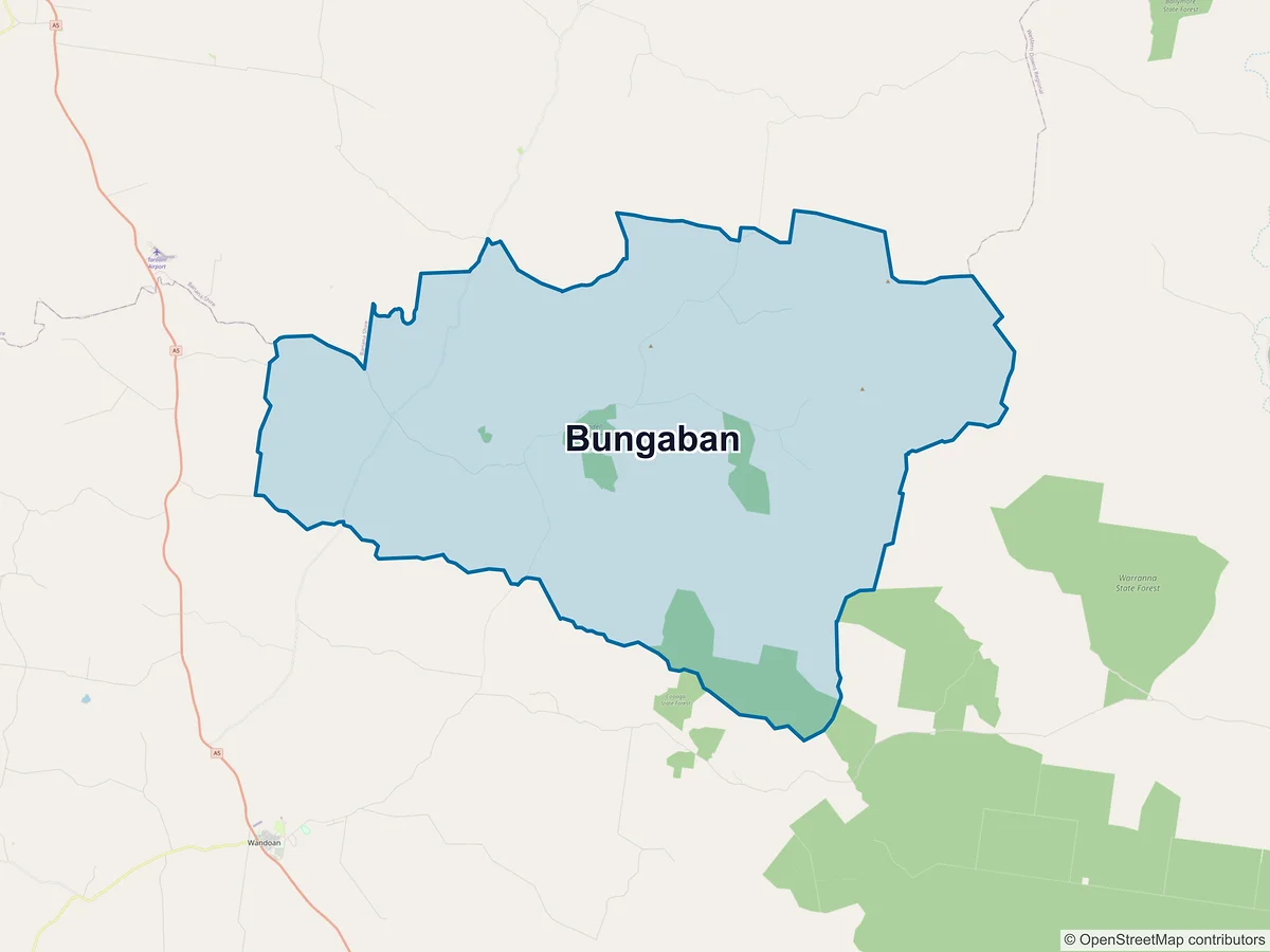 Map of Bungaban, QLD, Australia