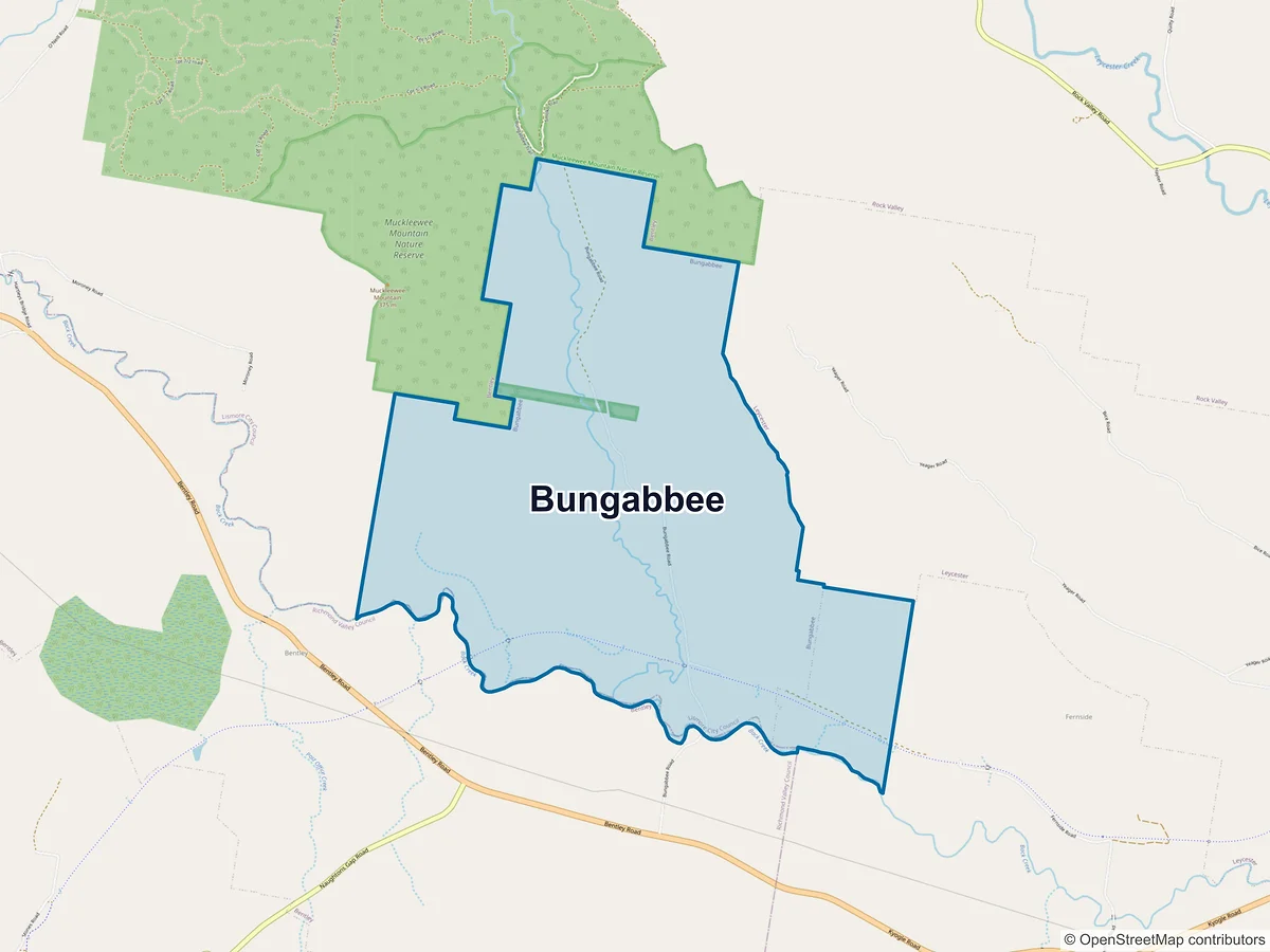 Map of Bungabbee, NSW, Australia
