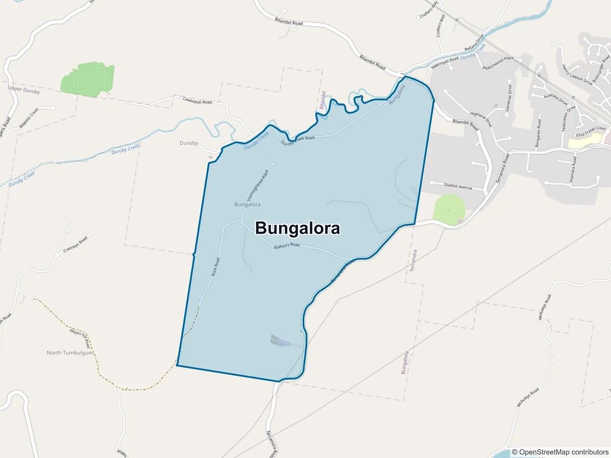 Map of Bungalora, NSW, Australia
