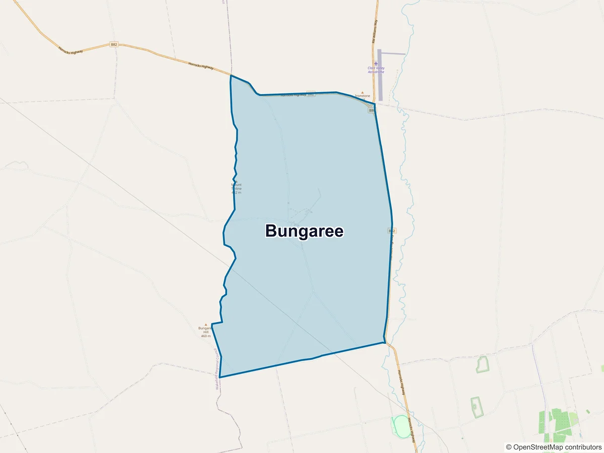 Map of Bungaree, SA, Australia