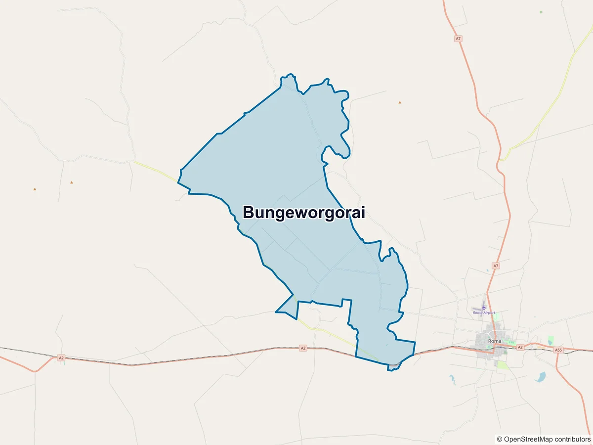 Map of Bungeworgorai, QLD, Australia