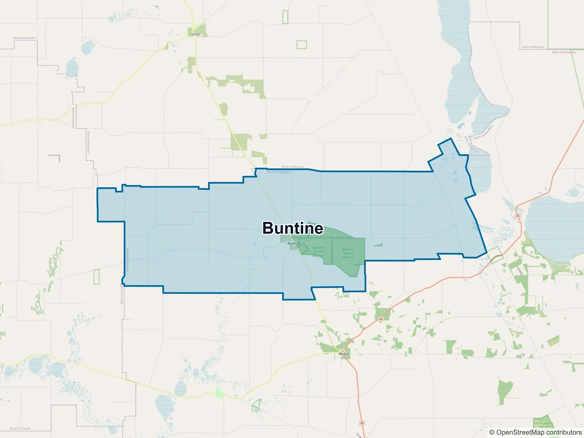 Map of Buntine, WA, Australia