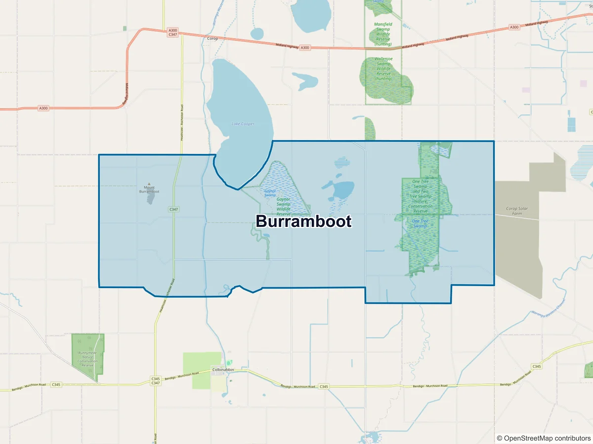 Map of Burramboot, VIC, Australia