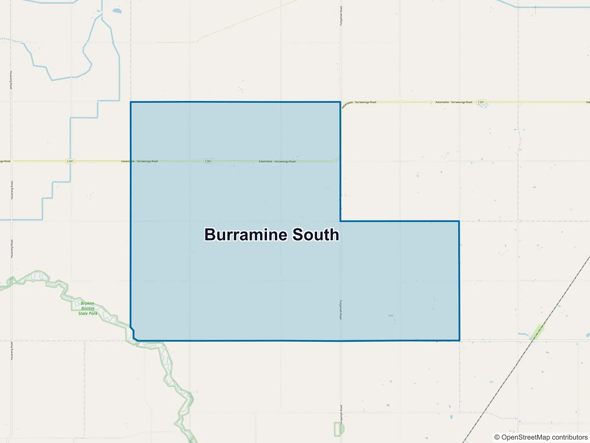 Map of Burramine South, VIC, Australia