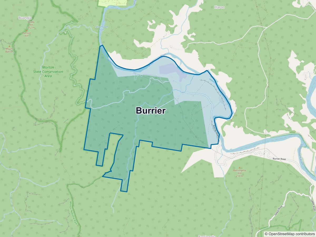 Map of Burrier, NSW, Australia