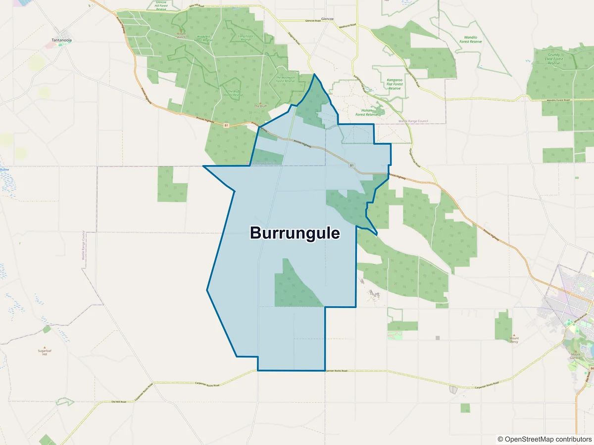 Map of Burrungule, SA, Australia