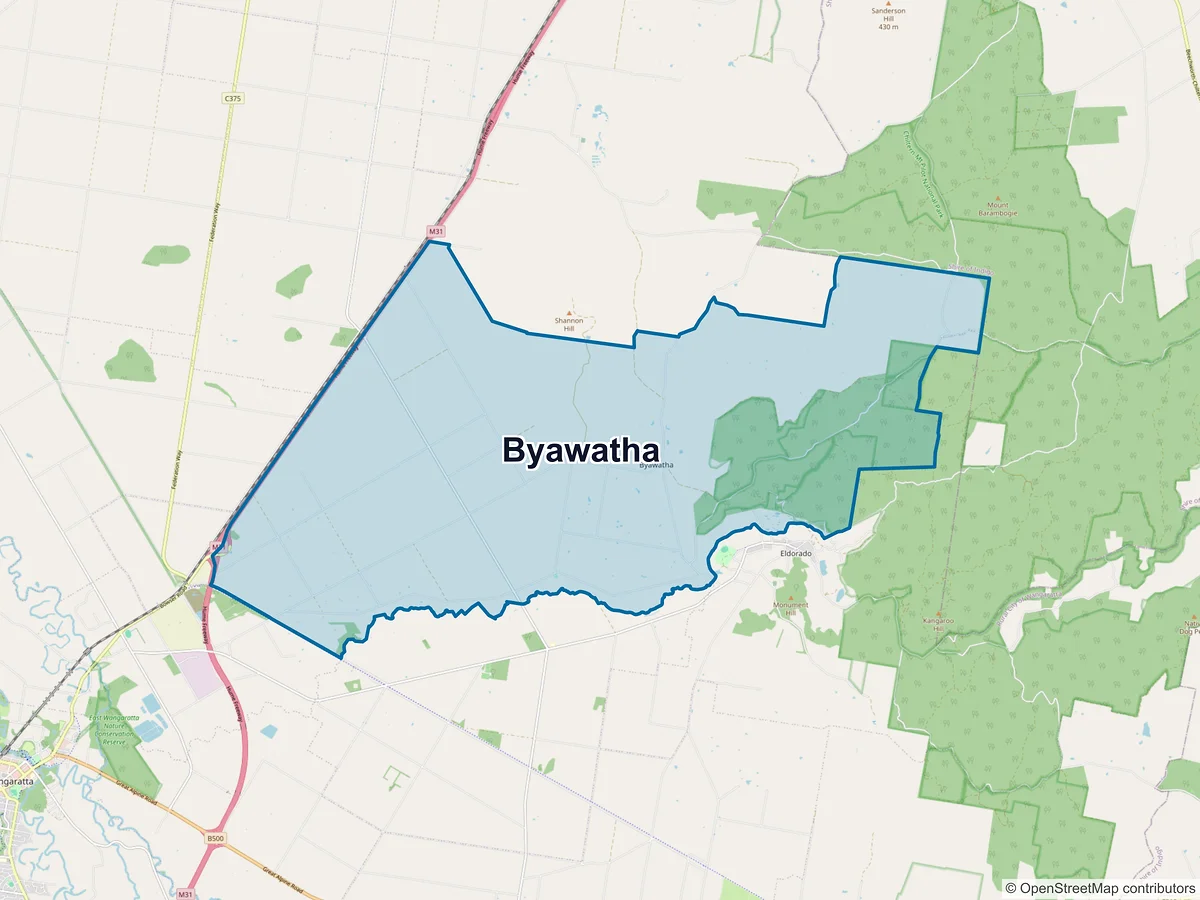Map of Byawatha, VIC, Australia