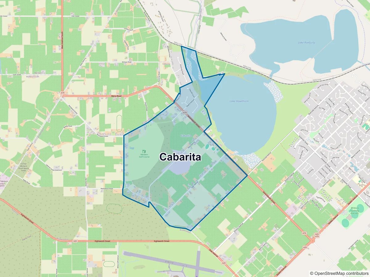 Map of Cabarita, VIC, Australia