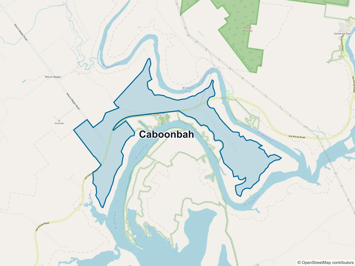 Map of Caboonbah, QLD, Australia