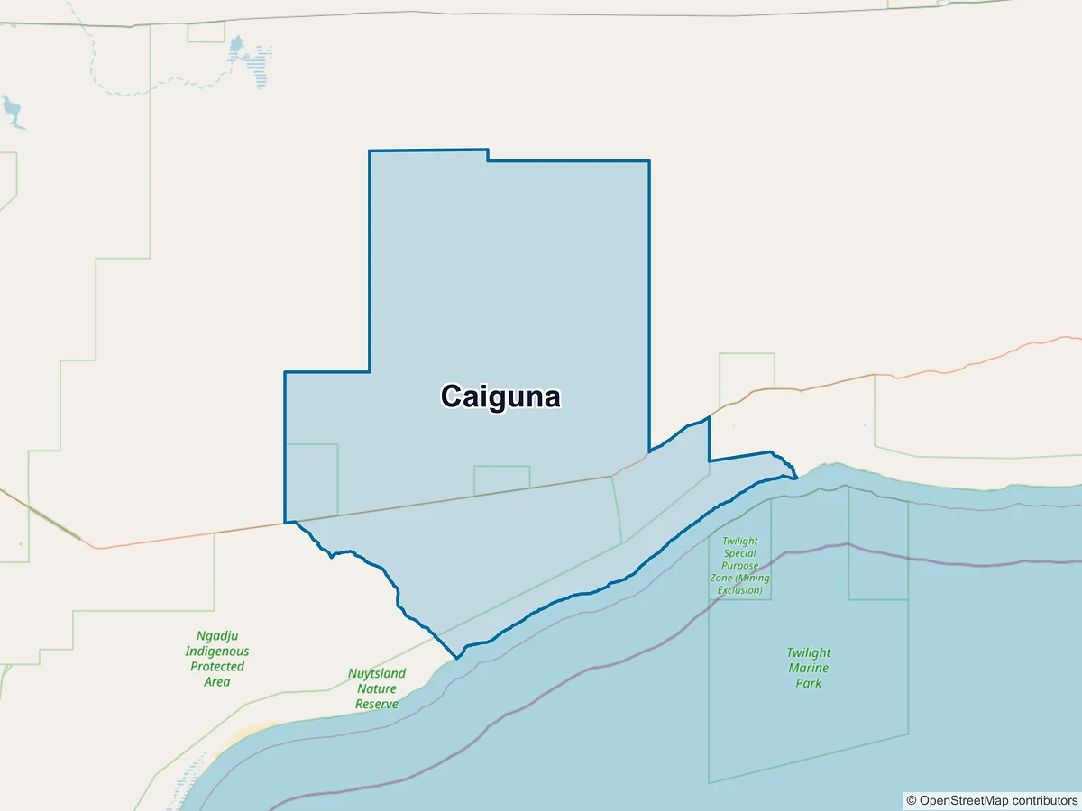 Map of Caiguna, WA, Australia