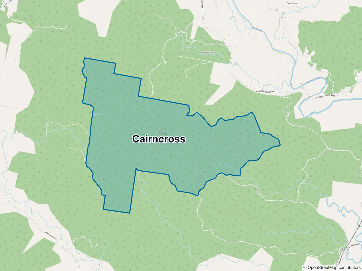 Map of Cairncross, NSW, Australia