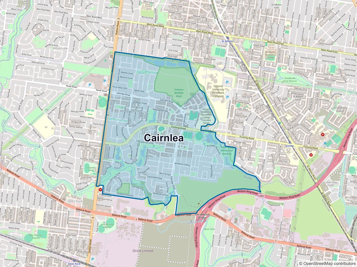 Map of Cairnlea, VIC, Australia