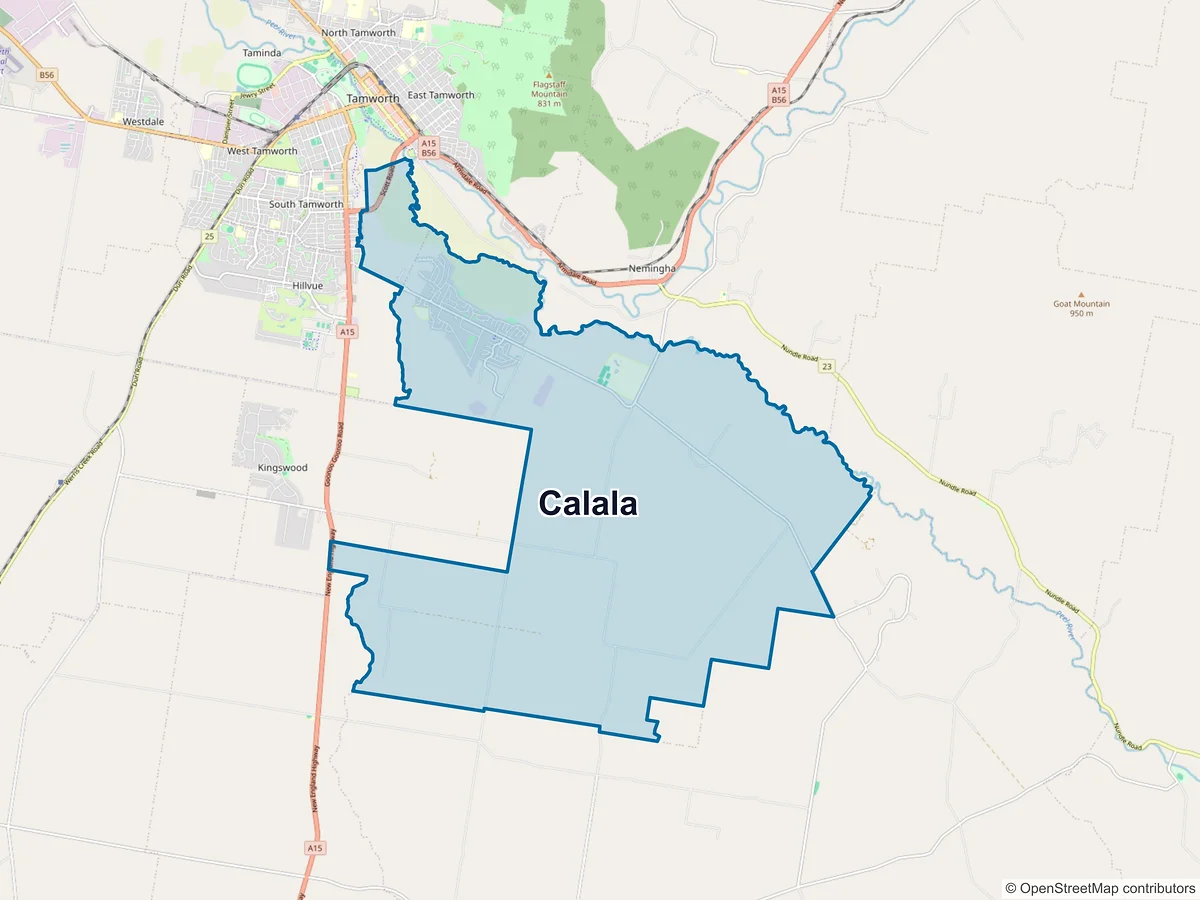 Map of Calala, NSW, Australia