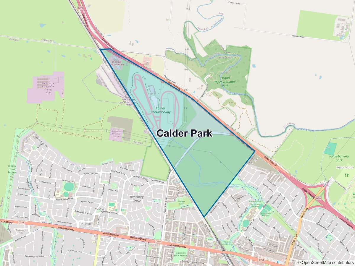 Map of Calder Park, VIC, Australia