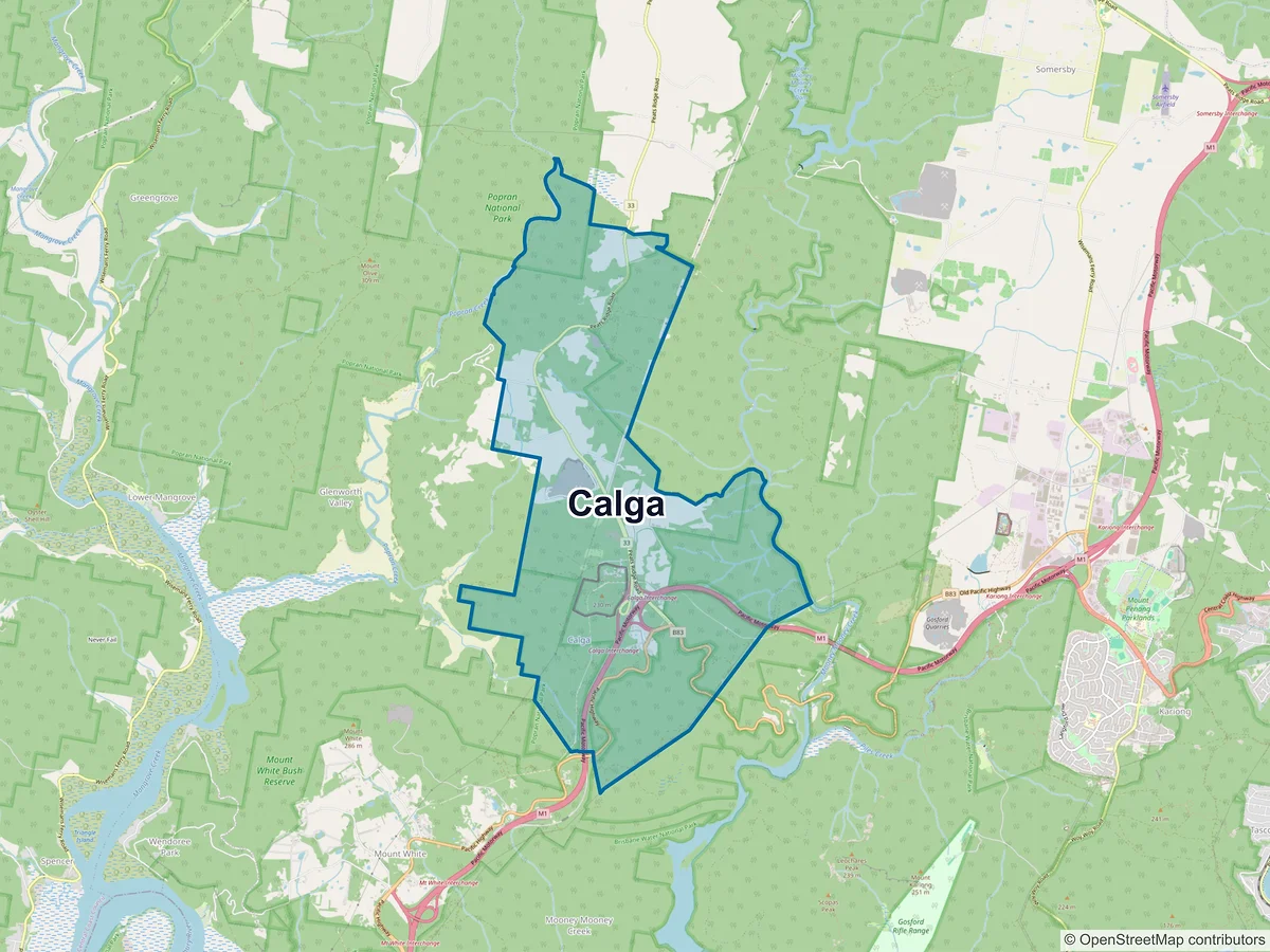 Map of Calga, NSW, Australia
