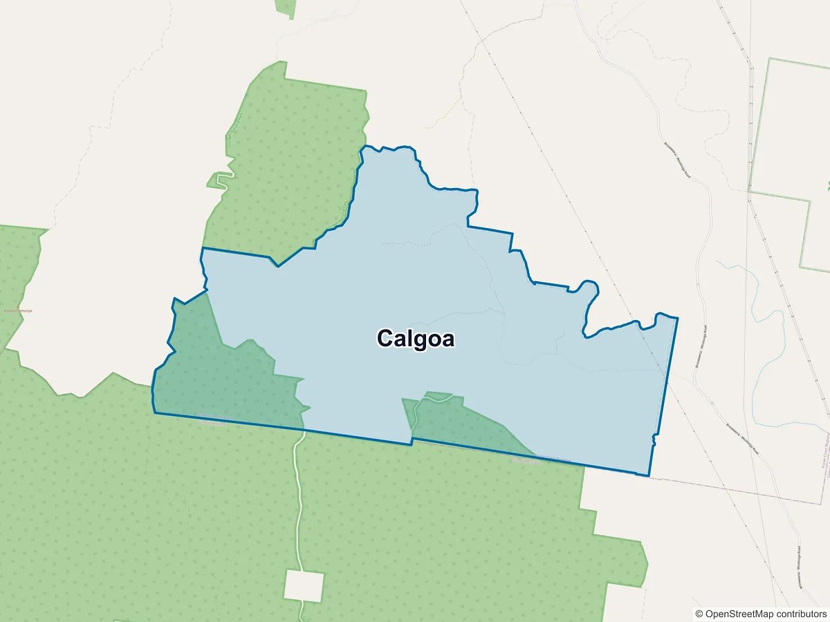 Map of Calgoa, QLD, Australia
